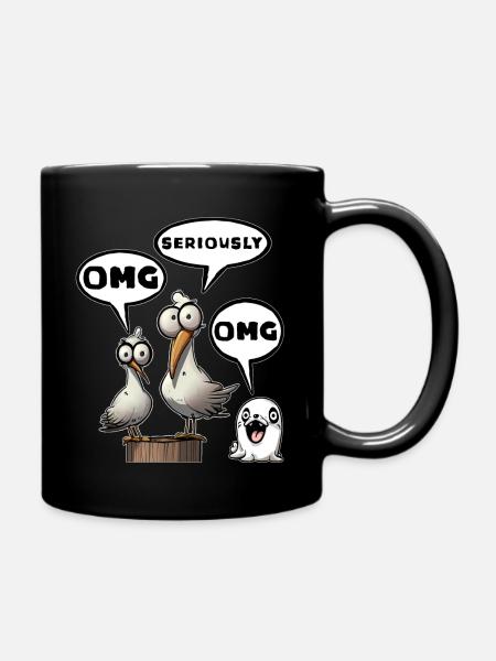 Omg seriously cool wow - Tasse einfarbig - Schwarz