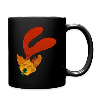 Goldfish - Full Colour Mug - black - Right