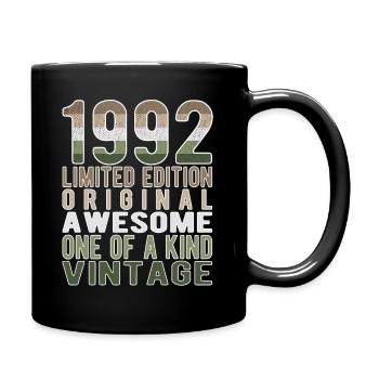 Edition Limitée Depuis 1992 Anniversaire Millésime 1992 - Mug uni - noir - Droite
