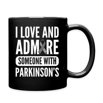 Parkinson-Bewusstsein Genetiker - Tasse einfarbig - Schwarz - Rechts