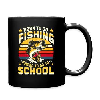 Fishing Angler Boy Fishing Fishing Saying Kids - Full Colour Mug - black - Right