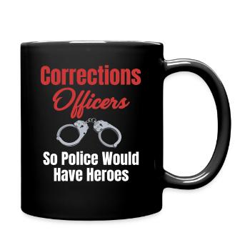 correctional officers to ensure that the police - Full Colour Mug - black - Right