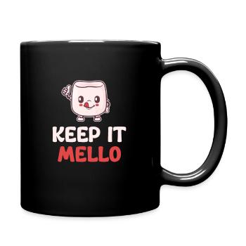 Keep It Mello Marshmallow Puns Cocoa Rv Mountain - Tasse einfarbig - Schwarz - Rechts
