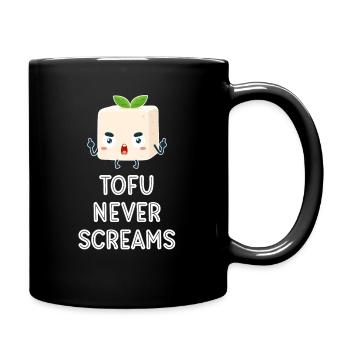 Tofu Schreit Nie Tempeh Asian Miso Veggie Broccoli - Tasse einfarbig - Schwarz - Rechts