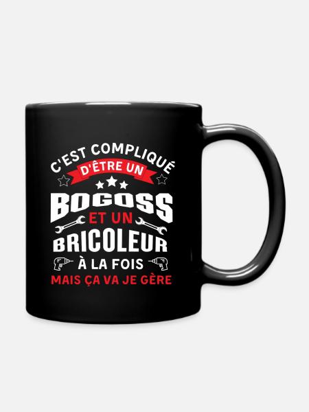 C'est compliqué d'être Bogoss et bricoleur je gère - Mug uni - noir