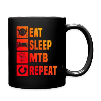VTT Cyclisme Femmes Cyclisme VTT - Mug uni - noir - Droite