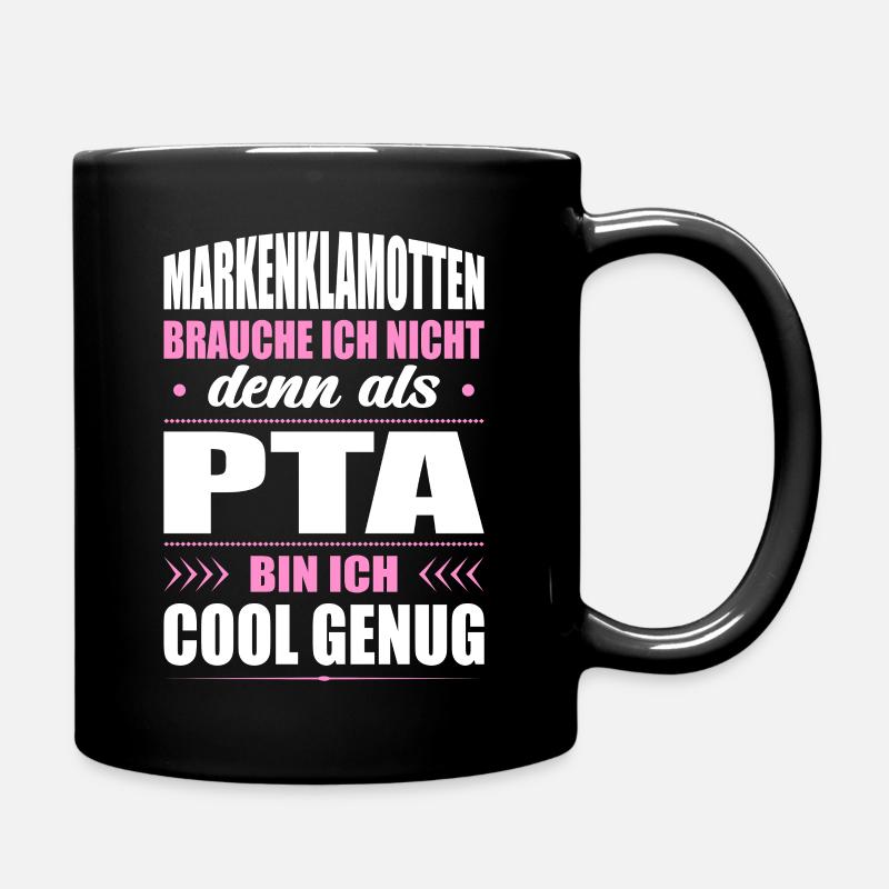 Markenklamotten Brauche Ich Nicht PTA Apothekerin - Tasse einfarbig - Schwarz