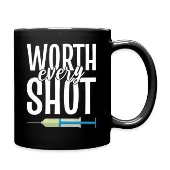 Worth Every Shot Reproduktionsendokrinologe - Tasse einfarbig - Schwarz - Rechts