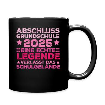 Legende verlässt Schulgelände Abschluss Grundschul - Tasse einfarbig - Schwarz - Rechts