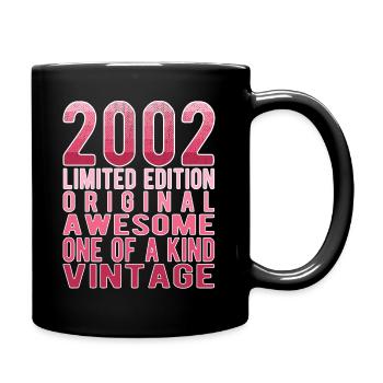 Limited Edition Since 2002 Birthday Vintage 2002 - Full Colour Mug - black - Right