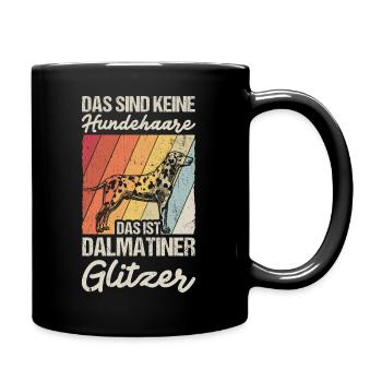 That's not dog hair, that's Dalmatian Glit - Full Colour Mug - black - Right