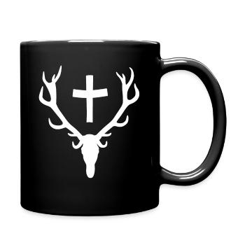Hubertus Hirsch Logo de chasse - Mug uni - noir - Droite