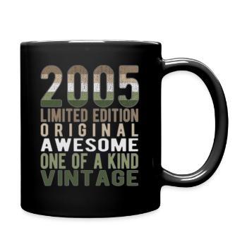 Edition limitée depuis 2005 Anniversaire Millésime 2005 - Mug uni - noir - Droite