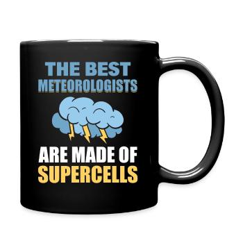 Wettervorhersage Klimaforscher - Tasse einfarbig - Schwarz - Rechts