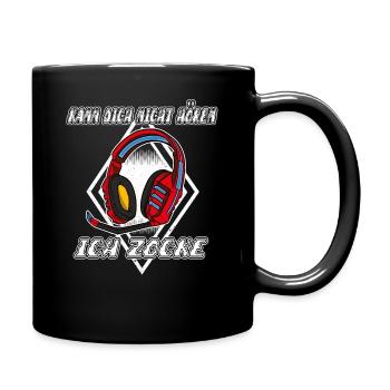 Je ne t’entends pas, je joue, je joue - Mug uni - noir - Droite