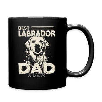 Meilleur papa labrador de tous les temps | Labrador Retriever - Mug uni - noir - Droite