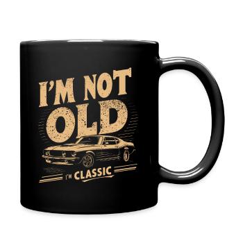 Je ne suis pas vieux, je suis classique - Mug uni - noir - Droite