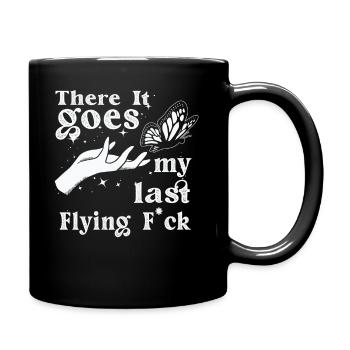 Et voilà mon dernier F volant - Mug uni - noir - Droite