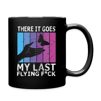 Et voilà mon dernier F volant - Mug uni - noir - Droite