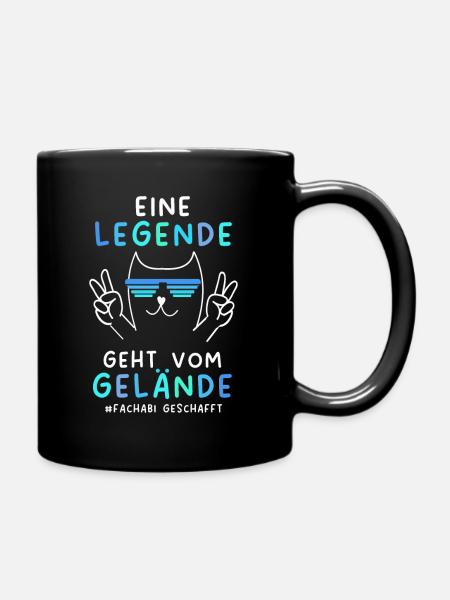 Fachabi Geschafft 2024 Fachabitur Bestanden - Tasse einfarbig - Schwarz