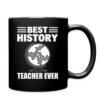 Best History Teacher Geschichtslehrer - Tasse einfarbig - Schwarz - Rechts