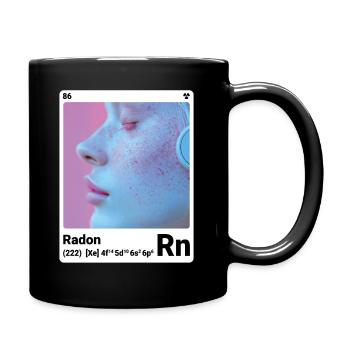 AI am Radon (wt) mode périodique style nerd - Mug uni - noir - Droite