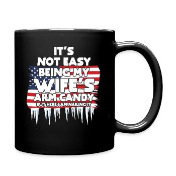 CE N’EST PAS FACILE D’ÊTRE LE BONBON DU BRAS DE MA FEMME - Mug uni - noir - Droite