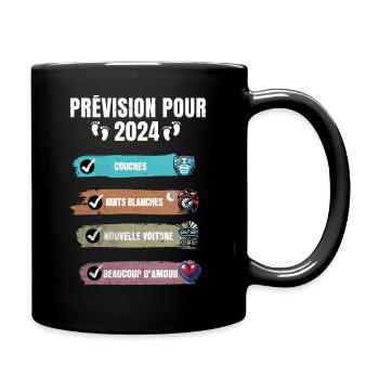 Man Soon To Be Dad Announcement, Daddy-to-be Gift - Full Colour Mug - black - Right