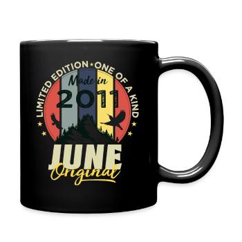 Juin 2011 Cadeau Anniversaire Juin 2011 Juin 2011 - Mug uni - noir - Droite