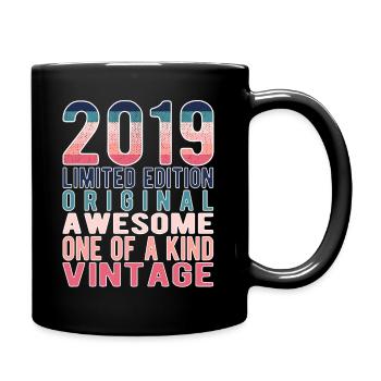 Edition limitée depuis 2019 Anniversaire Millésime 2019 - Mug uni - noir - Droite