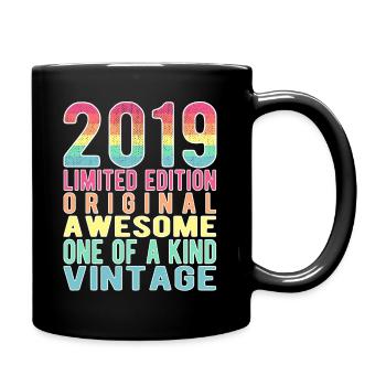 Edition limitée depuis 2019 Anniversaire Millésime 2019 - Mug uni - noir - Droite