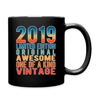 Edition limitée depuis 2019 Anniversaire Millésime 2019 - Mug uni - noir - Droite