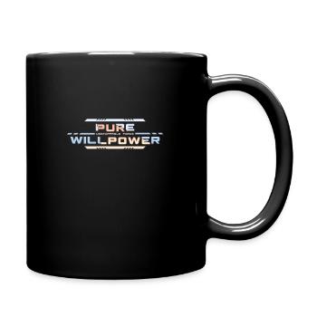 Unstoppable Force: Pure Willpower - Full Colour Mug - black - Right