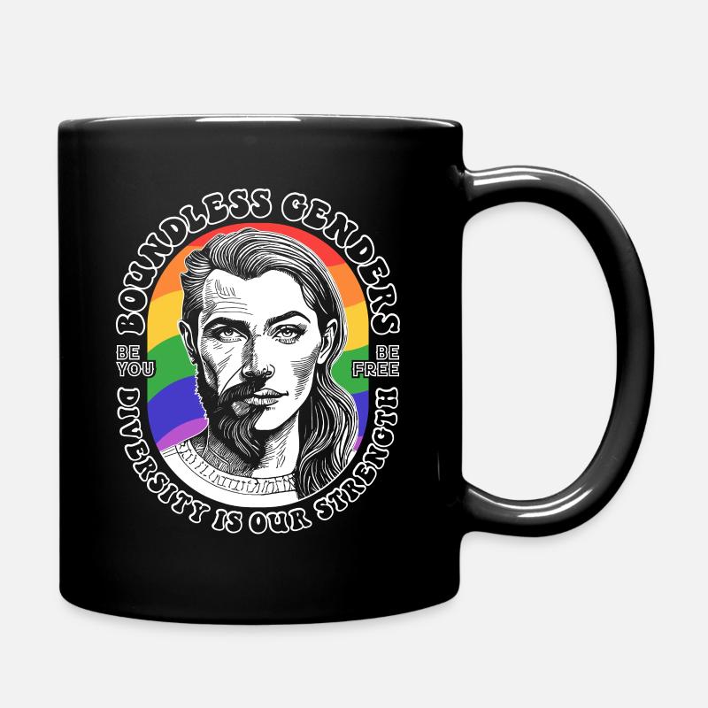 Diversity Shirt: LGBTQ and limitless strength. - Full Colour Mug - black