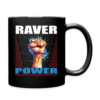 RAVER POWER - Full Colour Mug - black - Right