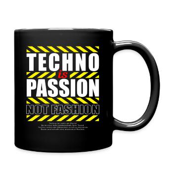 TECHNO IS PASSION - Full Colour Mug - black - Right