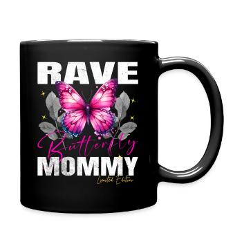 RAVE BUTTERFLY MOMMY - Full Colour Mug - black - Right