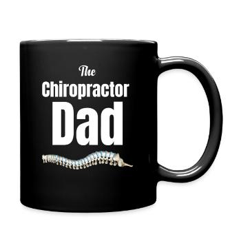 Der Chiropraktiker Papa, Körperliche Massage, - Tasse einfarbig - Schwarz - Rechts