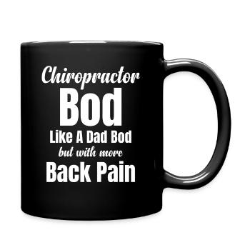 Chiropraktiker-körper Wie Ein Vater-körper, Aber - Tasse einfarbig - Schwarz - Rechts