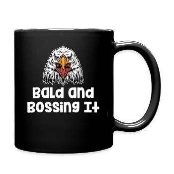 Chauve Et Bossing It Drôle Coiffeur Barbu - Mug uni - noir - Droite