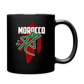Marokko - Tasse einfarbig - Schwarz - Rechts