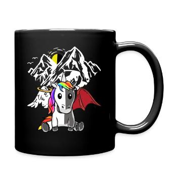 Licorne Démon Ange Diable Satanique Créature Mythique - Mug uni - noir - Droite