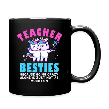 Les meilleurs amis des enseignants parce qu'ils deviennent fous - Mug uni - noir - Droite