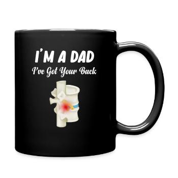 Ich Stehe Hinter Ihnen, Chiropraktiker, Vater, - Tasse einfarbig - Schwarz - Rechts