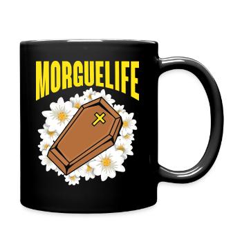 Morguelife Embalmer Mortician - Full Colour Mug - black - Right