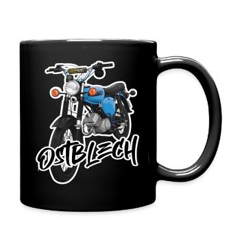 S51 (hellblau) // Illustration - Tasse einfarbig - Schwarz - Rechts