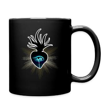 Burning holy heart: lost love - Full Colour Mug - black - Right
