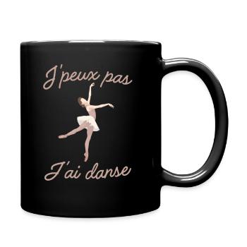 Je peux pas j ai danse danseuse - Mug uni - noir - Droite
