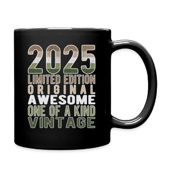 Edition limitée depuis 2025 Anniversaire Millésime 2025 - Mug uni - noir - Droite