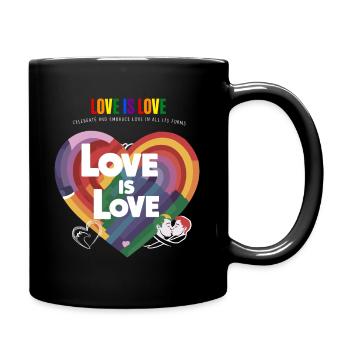 Pride Month - Love is Love - LGBTQ+ Community - Tasse einfarbig - Schwarz - Rechts